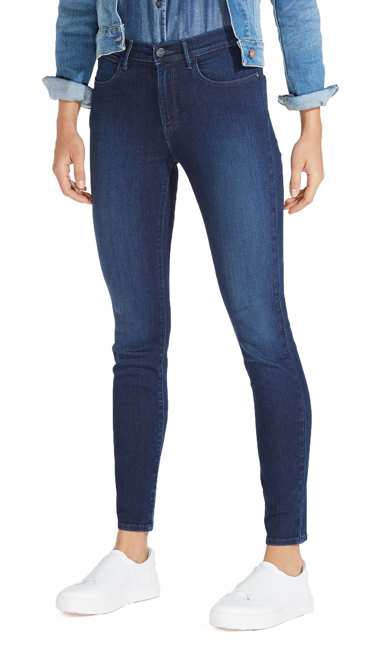 Wrangler High Skinny Women's Slim Stretch Jeans Subtle Blue | Jean Scene