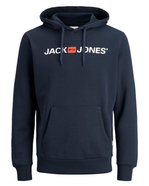Jack & Jones Retro Logo Hooded Sweatshirts Navy Blazer