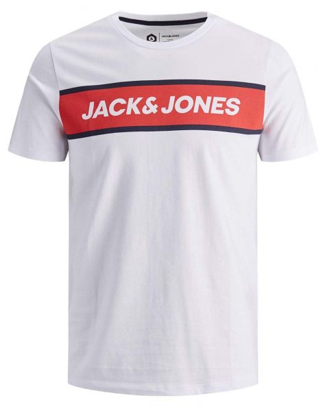 Jack & Jones Logo Men's T-Shirts White | Jean Scene