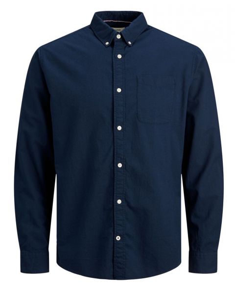 Jack & Jones Oxford Core Long Sleeve Shirt Navy Blazer