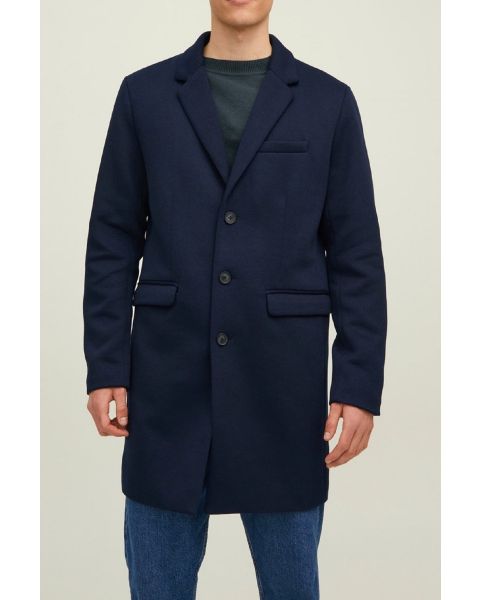 Jack & Jones Long Marco Coat Jacket Navy Blazer