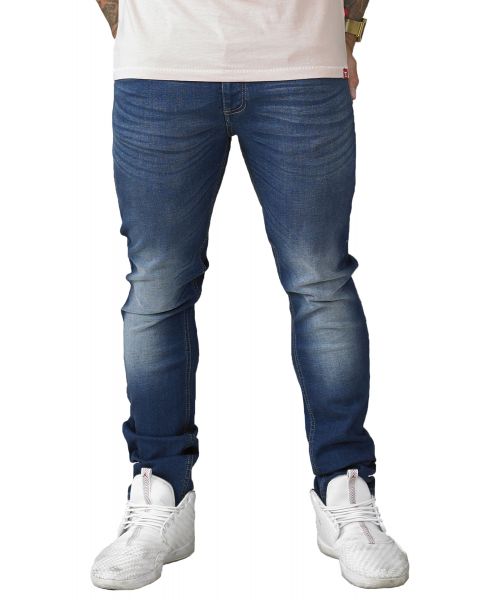 D555 Ambrose Stretch Denim Jeans Dark Blue | Men's D555 Jeans | Jean Scene