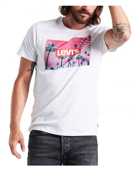 Levis Graphic Setin Photo Men's T-Shirt White | Jean Scene