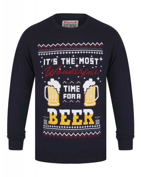 Christmas Jumper Time For A Beer Ink