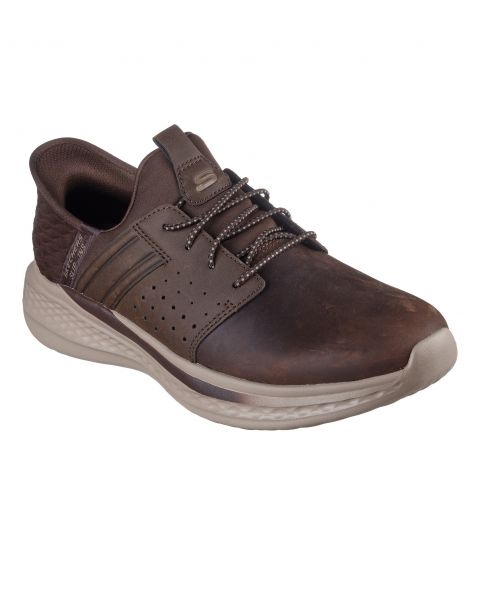 Skechers Slade Zachary Slip In Shoes Cocoa