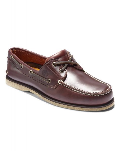 Timberland Classic Boat Leather Shoes Mid Brown