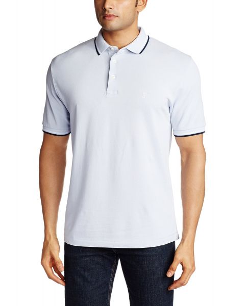 French Connection Men's Polo Shirt Sky Blue