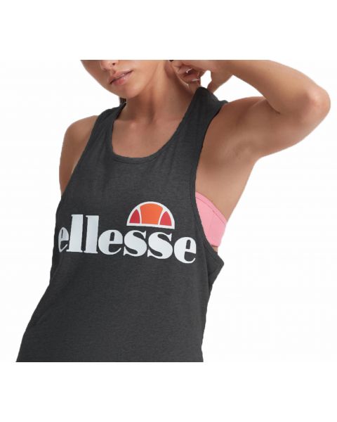 Ellesse Womens Sleeveless Vest Short Sleeve Dark Grey Marl | Jean Scene