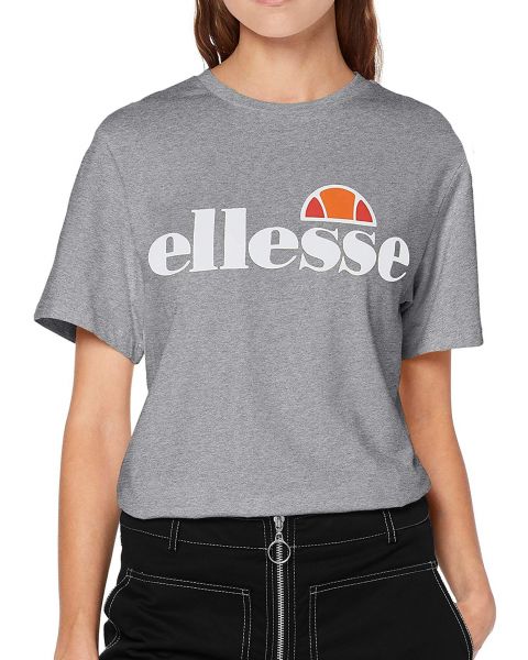 Ellesse Womens Logo T-Shirt Short Sleeve Grey Marl | Jean Scene