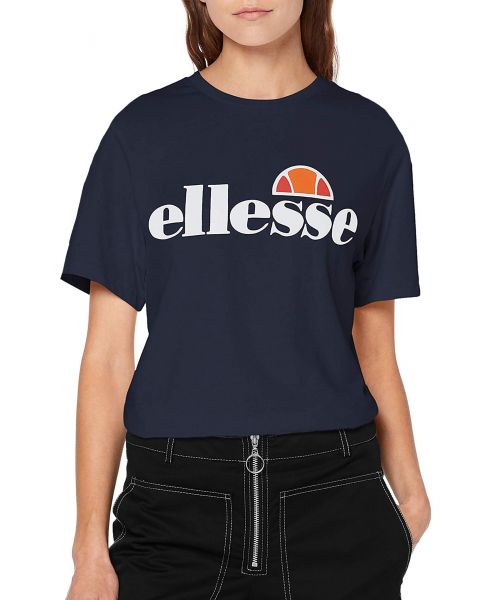 Ellesse Womens Logo T-Shirt Short Sleeve Navy | Jean Scene