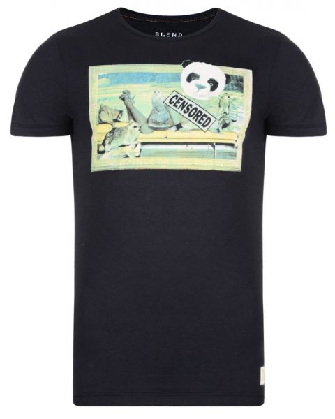 Blend Panda Girl Printed T-shirt Black Image