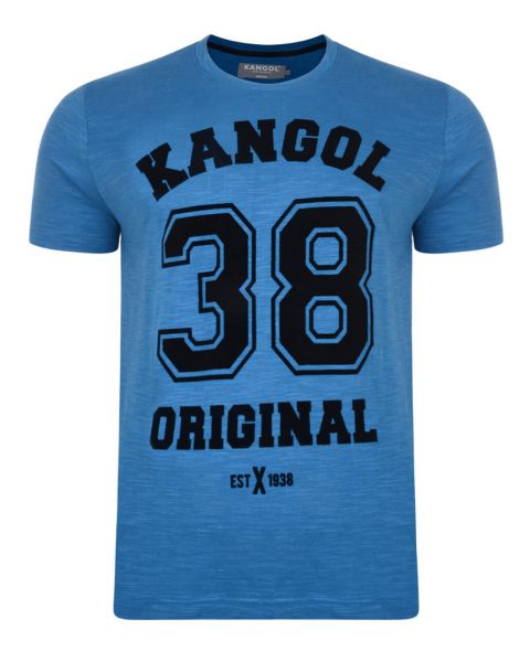 Kangol Original 38 Crew Neck Logo T-shirt Blue Image