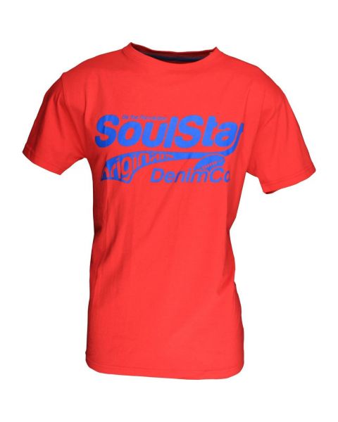 Soul Star Logo Print T-shirt Red Image