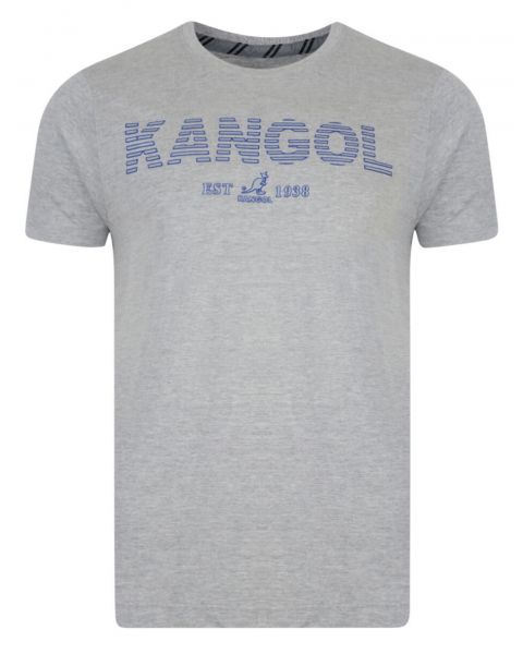 Kangol Crew Neck Logo T-shirt Grey Marl Image
