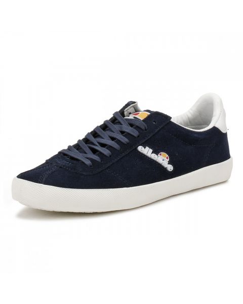 Ellesse Men's Avellino Vulc Suede Leather Low Shoes Trainers Navy | Jean Scene
