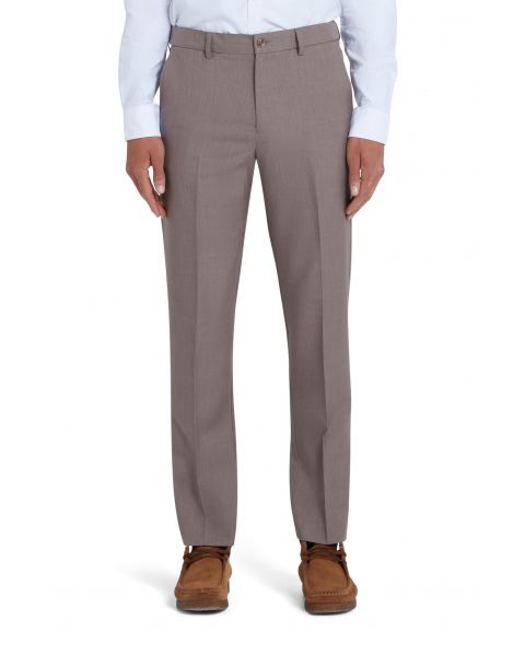 Farah Flexi Waist Trousers Dark Taupe