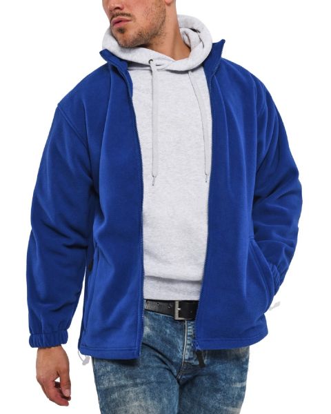 Absolute Full Zip Fleece Jacket Royal Blue | Jean Scene