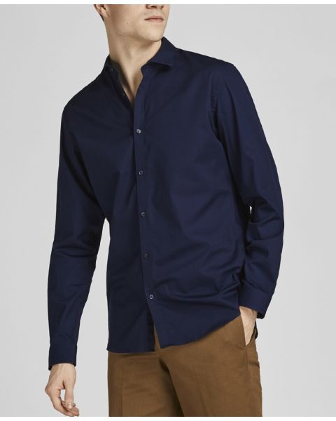 Jack & Jones Premium Long Sleeve Dress Shirt Navy Blazer
