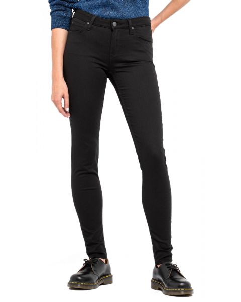 Lee Scarlett Women's Skinny Stretch Jeans Black Rinse | Jean Scene