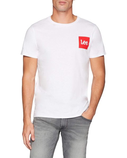 Lee Retro Logo Men's T-Shirt White | Jean Scene