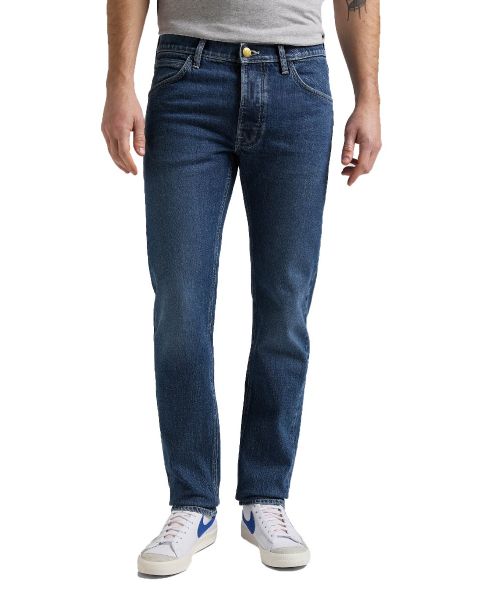 Lee Daren Regular Slim Selvedge Denim Jeans Mid Newberry | Jean Scene