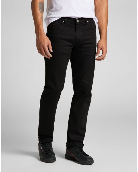 Lee Daren Zip Regular Straight Denim Jeans Clean Black