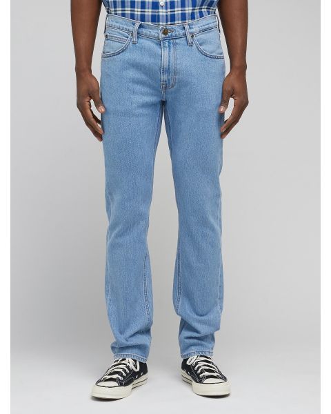Lee Daren Zip Regular Straight Denim Jeans Ocean Mid