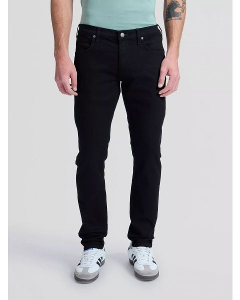 Lee Luke Slim Tapered Clean Black Denim Jeans Image