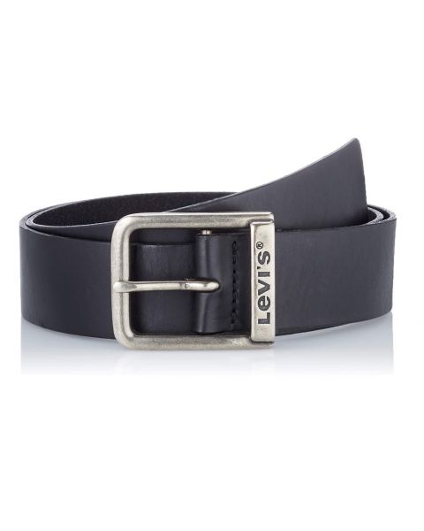 Levi's® Alderpoint Leather Logo Belt Black