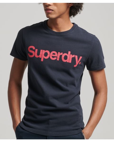 Superdry Classic Logo Crew Neck T-Shirt Eclipse Navy