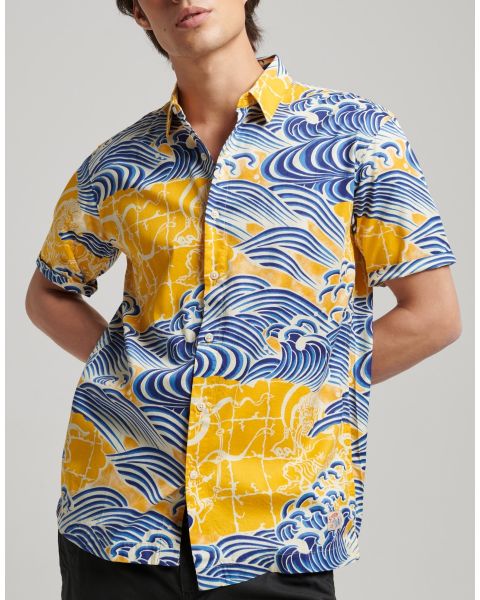 Superdry Vintage Hawaiian Short Sleeve Shirt Nimi Kam