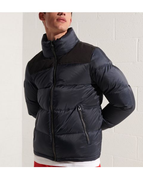 Superdry Code Down Puffer Jacket Eclipse Navy