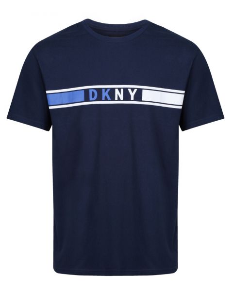 DKNY Tidess Crew Neck T-Shirt Dress Blue