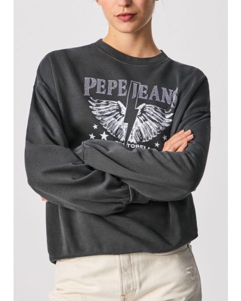 Pepe Jeans Cadence Logo Sweatshirts Washed Black
