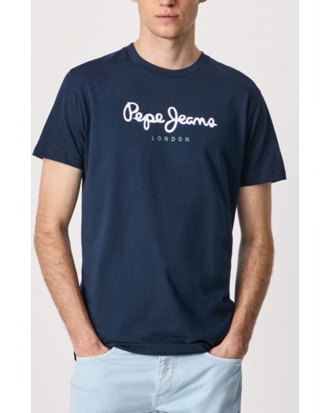 Pepe Jeans Eggo N Retro Logo T-Shirt Navy