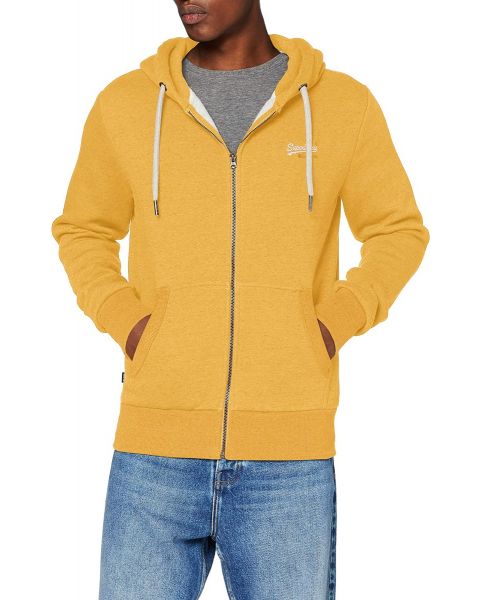 Superdry Orange Label Zip Up Hooded Sweatshirts Upstate Gold
