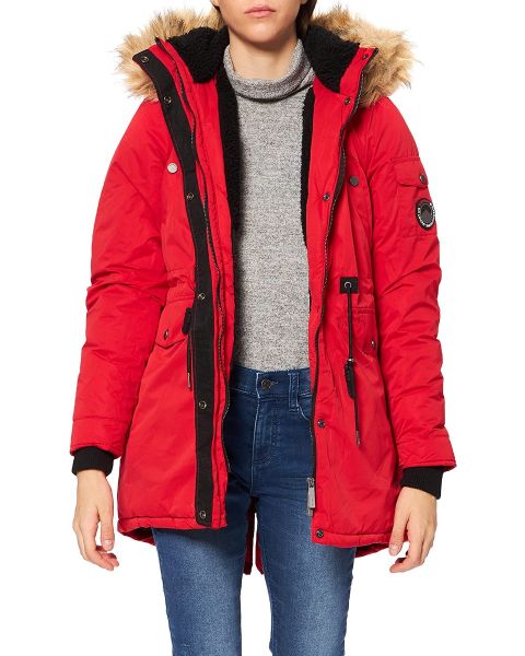 Superdry Womens Nadare Parka Jackets Burnt Red