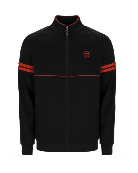 Sergio Tacchini Orion Track Jacket Black Tangerine