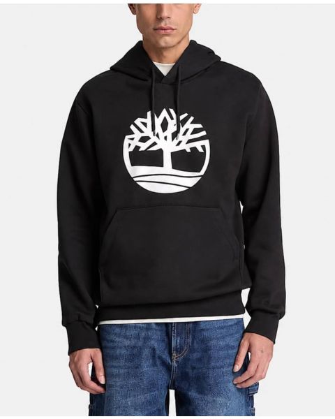 Timberland Northwood Tree Logo Tree Logo Hooded Sweatshirts Black White