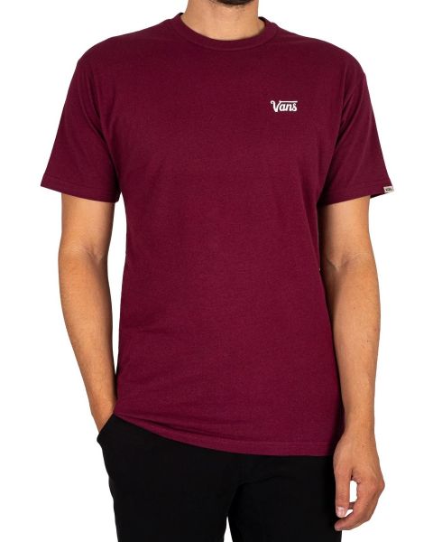 VANS Mini Script T-Shirt Burgundy