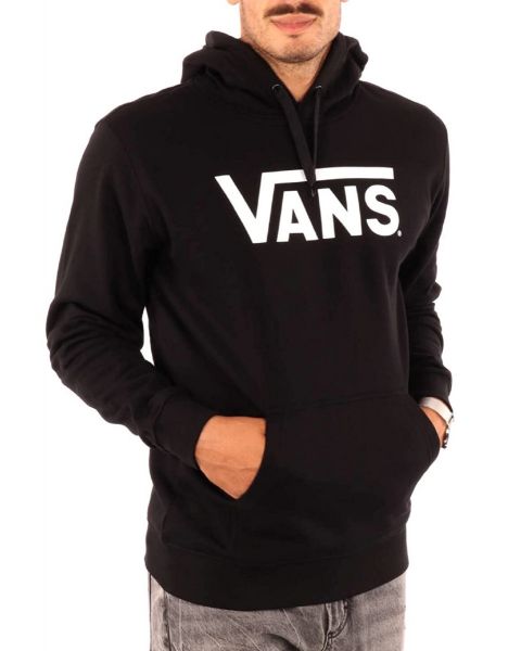 VANS Classic Graphic Logo Overhead Hooded Sweatshirts Black