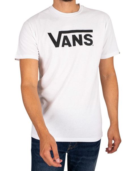VANS Classic Print Crew Neck T-Shirt White