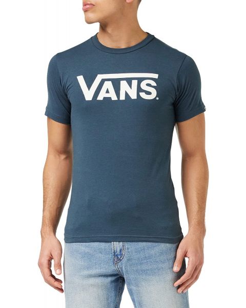 VANS Classic Print Crew Neck T-Shirt Indigo