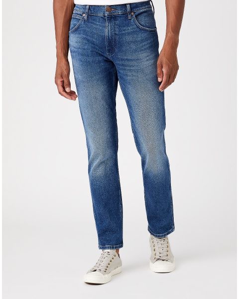 Wrangler Greensboro Modern Straight Denim Jeans Hard Edge | Jean Scene