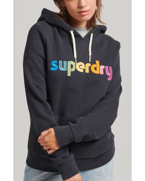 Superdry Rainbow Logo Hooded Sweatshirts Richest | Jean Scene