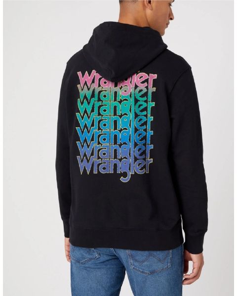 Wrangler Graphic Logo Hooded Sweatshirts Black