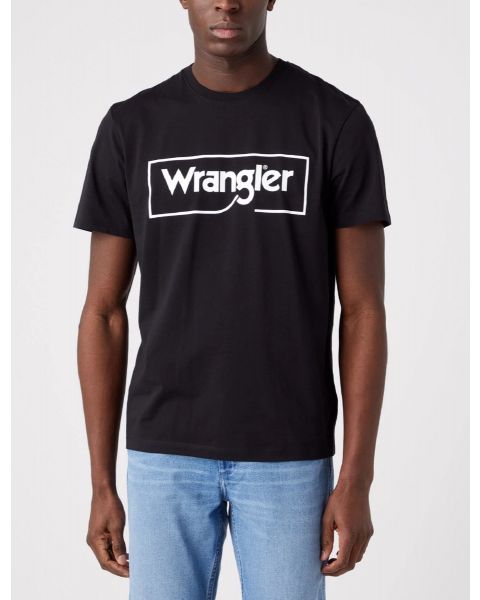 Wrangler Frame Logo Crew Neck T-Shirt Black