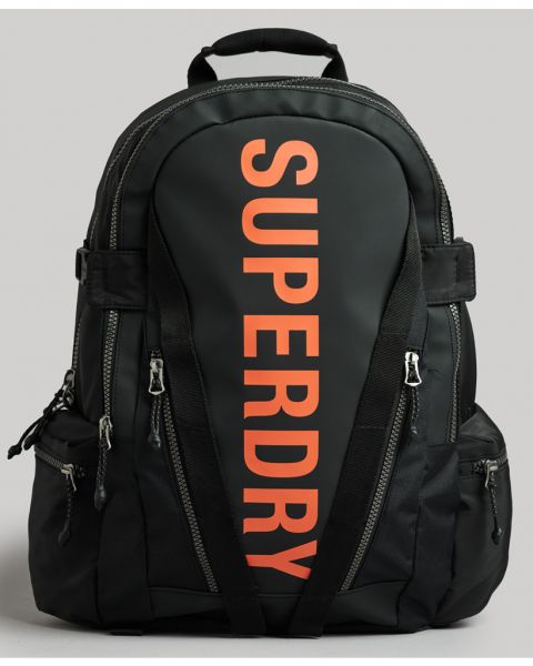 Superdry Code Essential Montana Y9 Bags Black/Bold Orange
